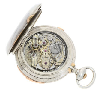 Swiss silver high complicated hunting cased watch Circa 1890
