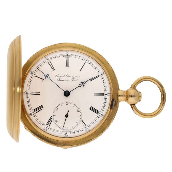 Swiss gold watch with chronometer escapement Circa 1885