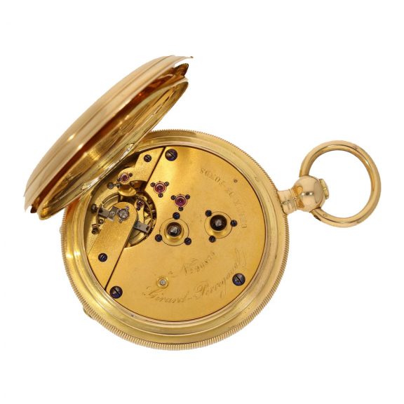 Swiss gold watch with chronometer escapement Circa 1885 Swiss gold watch with chronometer escapement Circa 1885
