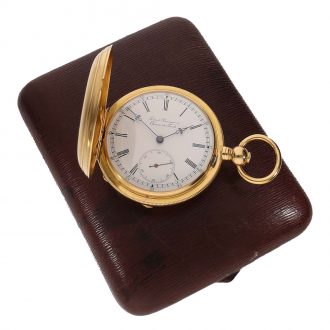 Swiss gold watch with chronometer escapement Circa 1885