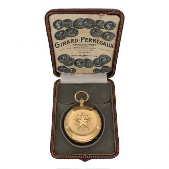 Swiss 18 carat gold chronometer with spherical hairspring Circa 1885