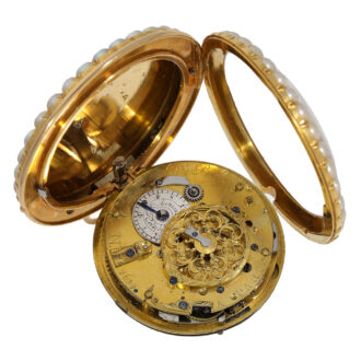 French 18 carat gold and enamel verge watch Circa 1800