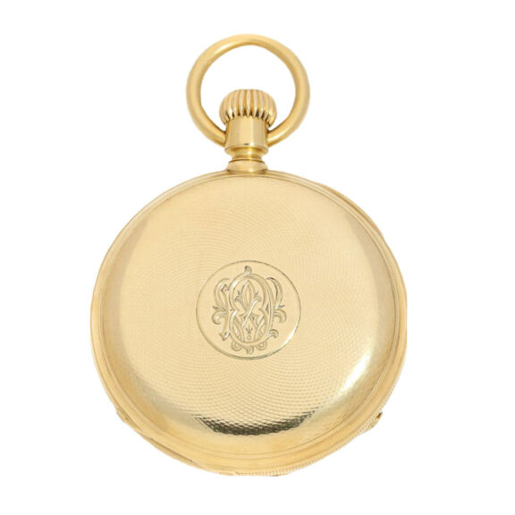 Swiss gold open faced chronometer watch Circa 1878 Swiss gold open faced chronometer watch Circa 1878