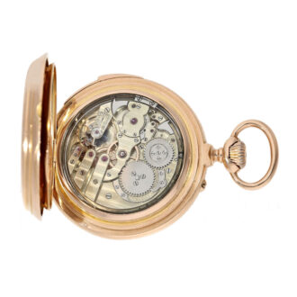 Swiss pink gold repeating astronomical pocket watch Circa 1886 Swiss pink gold repeating astronomical pocket watch Circa 1886