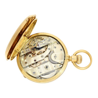 Swiss gold open faced chronometer watch Circa 1878