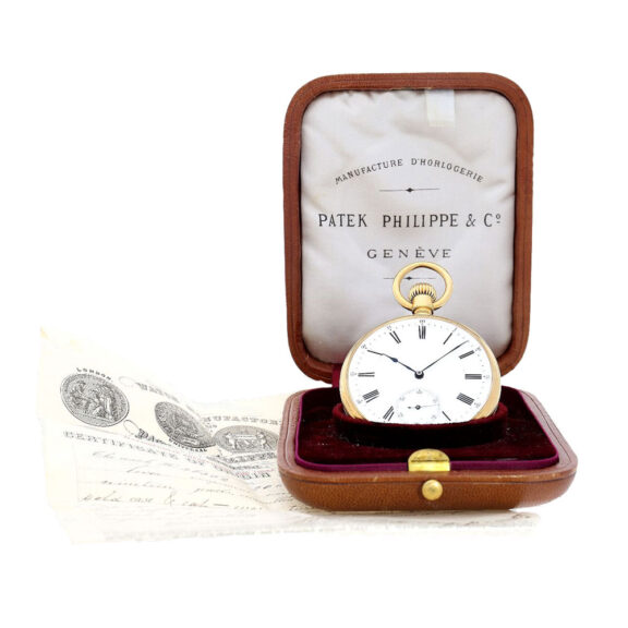 Swiss gold open faced chronometer watch Circa 1878 Swiss gold open faced chronometer watch Circa 1878