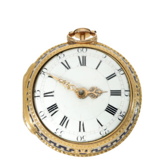 English 18 carat gold and enamel verge watch Circa 1770