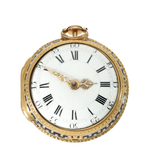 English 18 carat gold and enamel verge watch Circa 1770