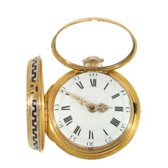 English 18 carat gold and enamel verge watch Circa 1770
