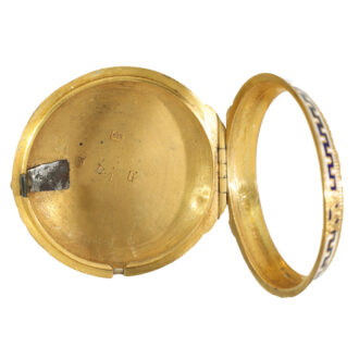 English 18 carat gold and enamel verge watch Circa 1770