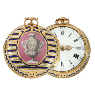 English 18 carat gold and enamel verge watch Circa 1770