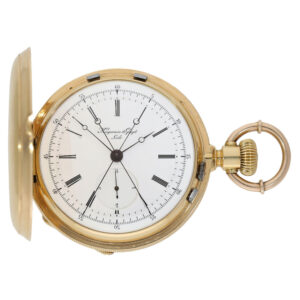 Swiss split seconds chronograph with diablotine Circa 1870