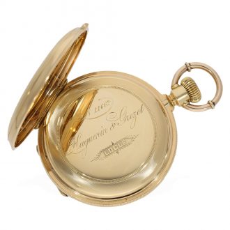 Swiss split seconds chronograph with diablotine Circa 1870