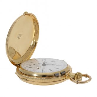 Swiss split seconds chronograph with diablotine Circa 1870