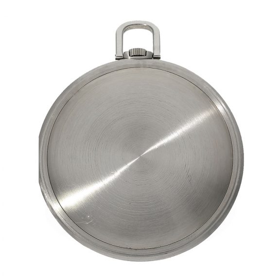 Swiss stainless steel unusual watch with center seconds Circa 1947 Swiss stainless steel unusual watch with center seconds Circa 1947