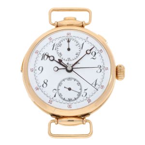 Rare Swiss gold minute repeating wristwatch Circa 1910