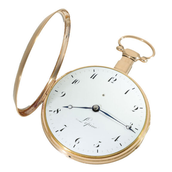 French 18 carat gold and enamel cylinder repeater watch Circa 1840 French 18 carat gold and enamel cylinder repeater watch Circa 1840