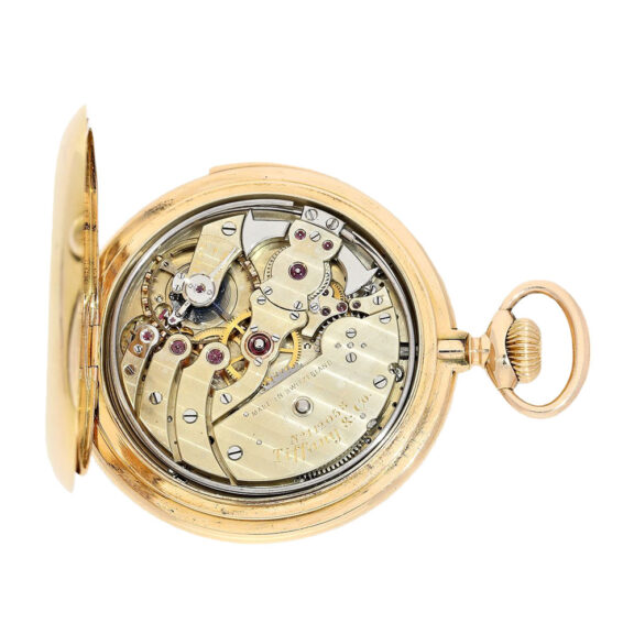 Unique Swiss gold minute repeating pocket watch Circa 1901 Unique Swiss gold minute repeating pocket watch Circa 1901