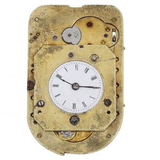 Swiss gold, enamel and diamond set lorgnette watch Circa 1848 Swiss gold, enamel and diamond set lorgnette watch Circa 1848
