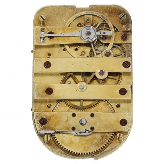 Swiss gold, enamel and diamond set lorgnette watch Circa 1848 Swiss gold, enamel and diamond set lorgnette watch Circa 1848