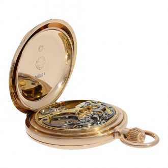 German gold historically interesting hunting cased watch Circa 1908