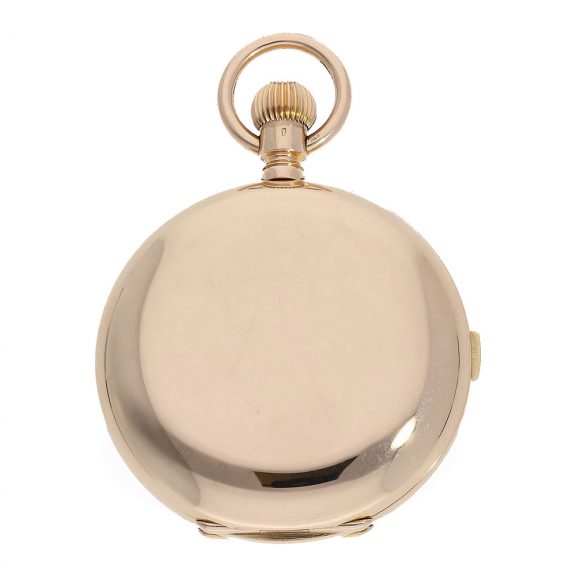 German gold historically interesting hunting cased watch Circa 1908 German gold historically interesting hunting cased watch Circa 1908
