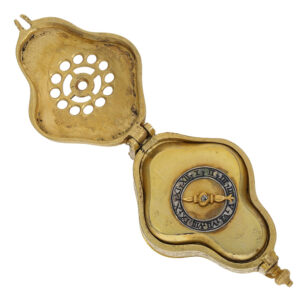 Early German gilt metal verge pendant watch Circa 1600
