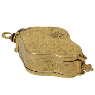 Early German gilt metal verge pendant watch Circa 1600