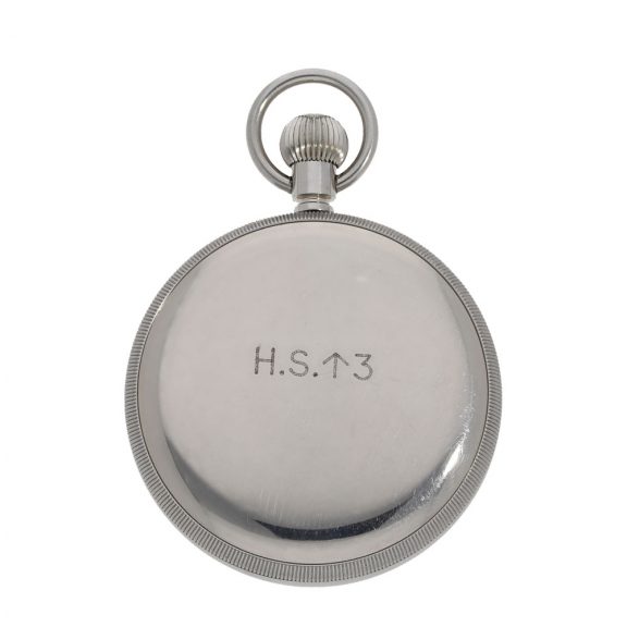 Swiss stainless steel military deck watch with center seconds Circa 1940 Swiss stainless steel military deck watch with center seconds Circa 1940