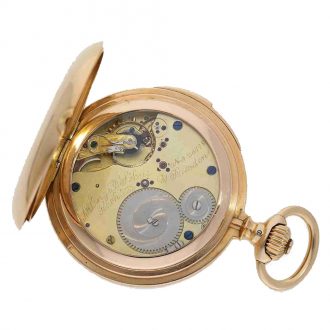 German 18 carat exceptionally heavy pocket watch Circa 1888