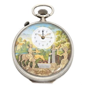 A fine Swiss decorative silver with music Circa 1920