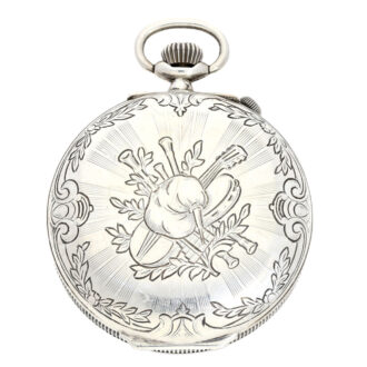 A fine Swiss decorative silver with music Circa 1920