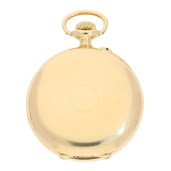 Unique Swiss gold open faced chronometer watch Circa 1920 Unique Swiss gold open faced chronometer watch Circa 1920