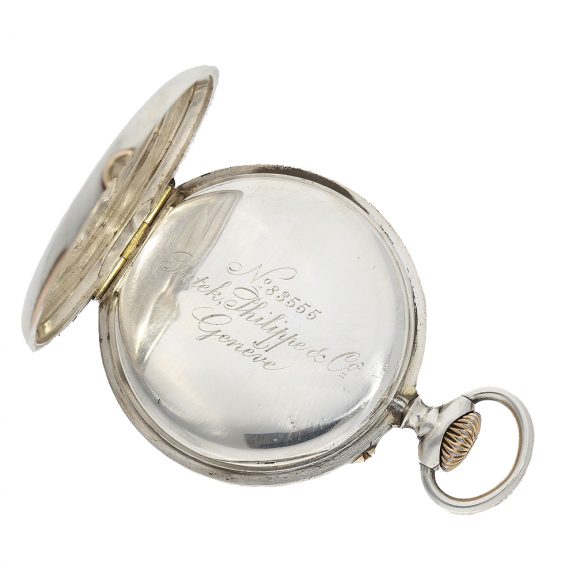 Large Swiss silver open faced anker chronometer Circa 1889 Large Swiss silver open faced anker chronometer Circa 1889