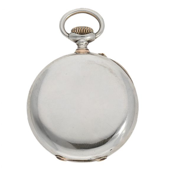 Large Swiss silver open faced anker chronometer Circa 1889 Large Swiss silver open faced anker chronometer Circa 1889