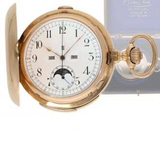 Highly complicated German 18 carat gold chronometer Circa 1900