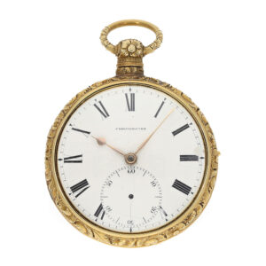 English heavy 18 carat gold pocket chronometer Circa 1806