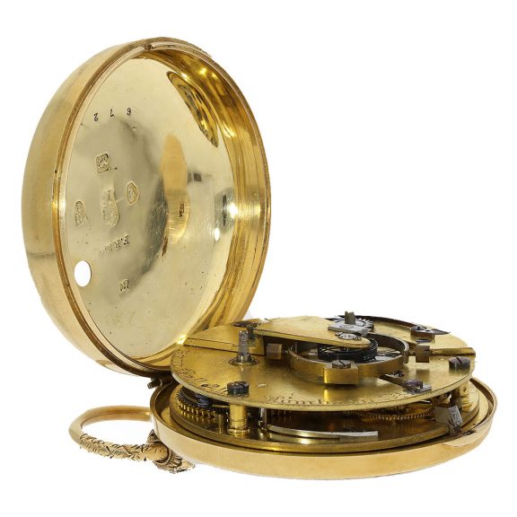 English heavy 18 carat gold pocket chronometer Circa 1806 English heavy 18 carat gold pocket chronometer Circa 1806