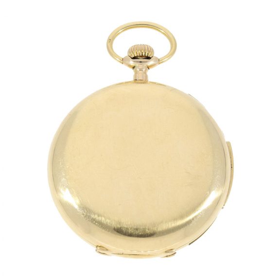 Swiss 18K gold watch with very rare striking train Circa 1915 Swiss 18K gold watch with very rare striking train Circa 1915