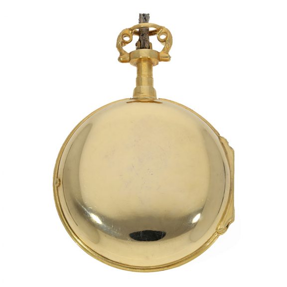 English fire gilded verge watch with pedometer Circa 1799 English fire gilded verge watch with pedometer Circa 1799