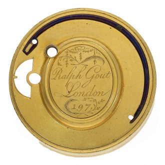 English fire gilded verge watch with pedometer Circa 1799