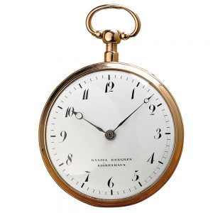 A Danish gold quarter repeating pocket watch Circa 1821