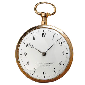 A Danish gold quarter repeating pocket watch Circa 1821