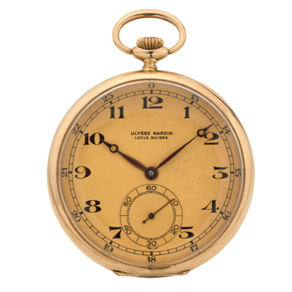 Swiss gold open faced keyless lever watch Circa 1925
