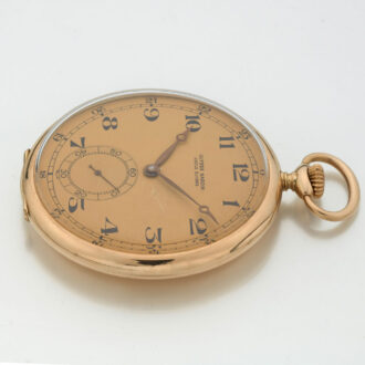 Swiss gold open faced keyless lever watch Circa 1925