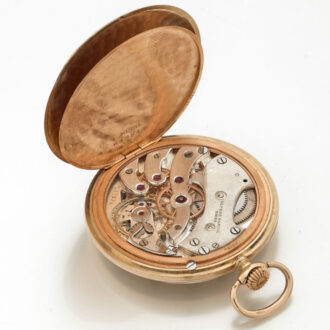 Swiss gold open faced keyless lever watch Circa 1925