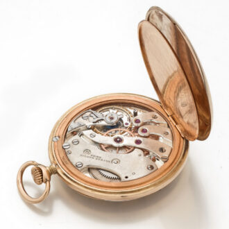 Swiss gold open faced keyless lever watch Circa 1925
