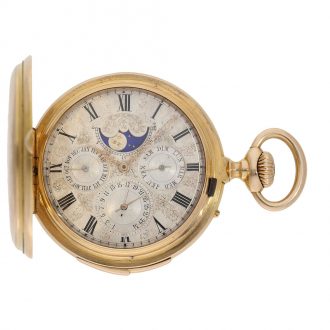 Swiss 18 carat gold complicated astronomical watch Circa 1877