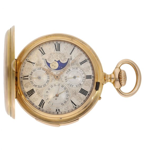 Swiss 18 carat gold complicated astronomical watch Circa 1877