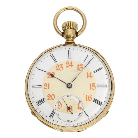 Swiss pocket watch with extract from the archives Circa 1869
